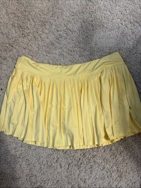 bp Light Yellow Pleated Mini Skirt